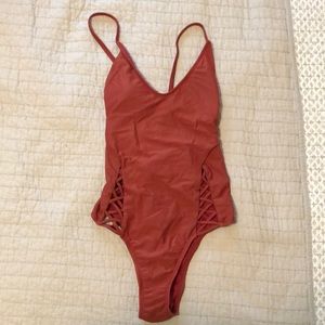 Rust colored one-piece